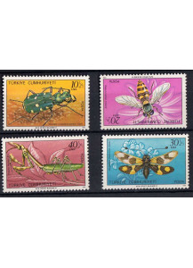 Turchia 4 franbolli tematica insetti nuovi 1981 Unificato 2345/48
